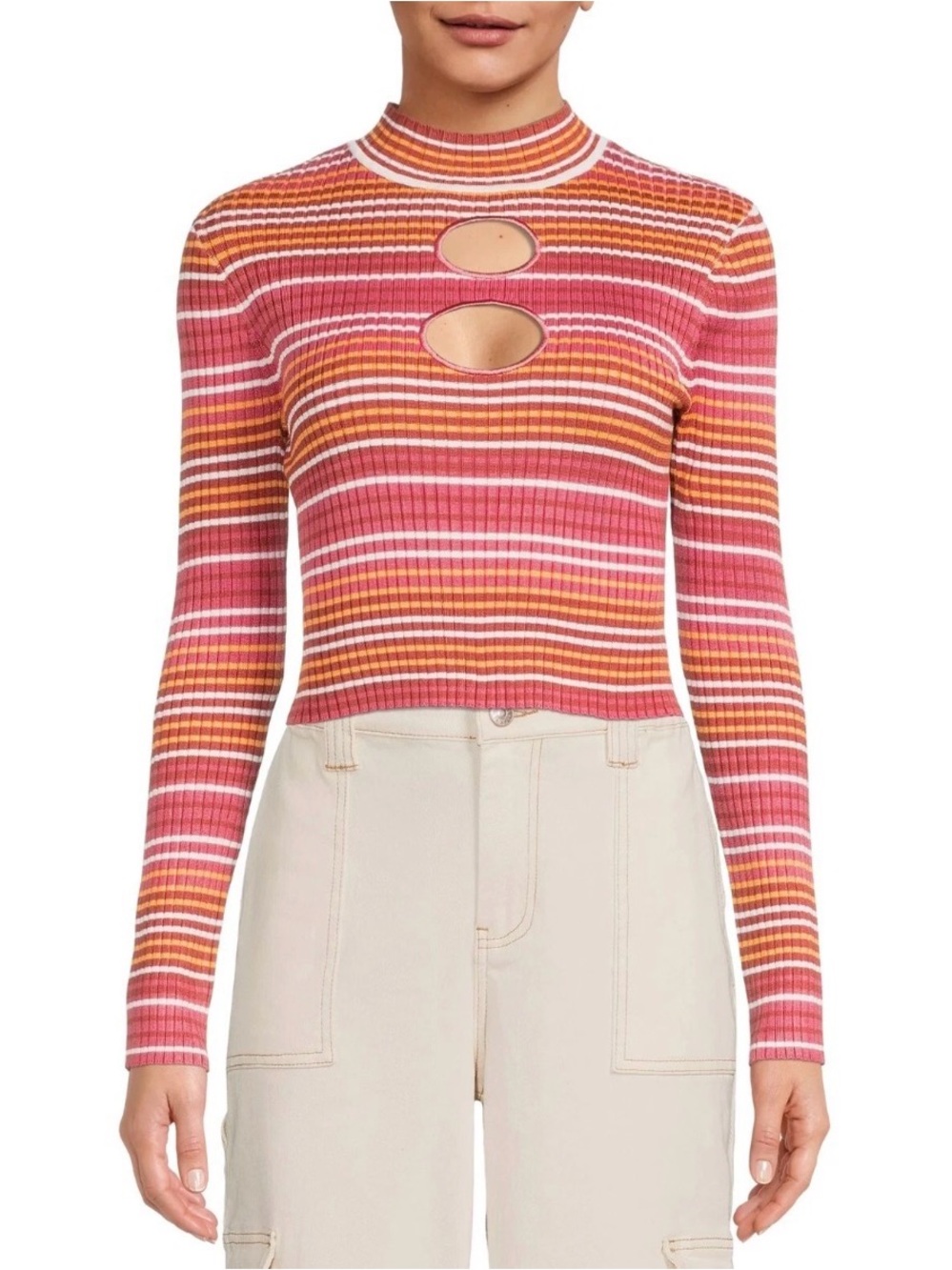 Madden NYC Junior's Cut Out Sweater, Size: XXL(19)